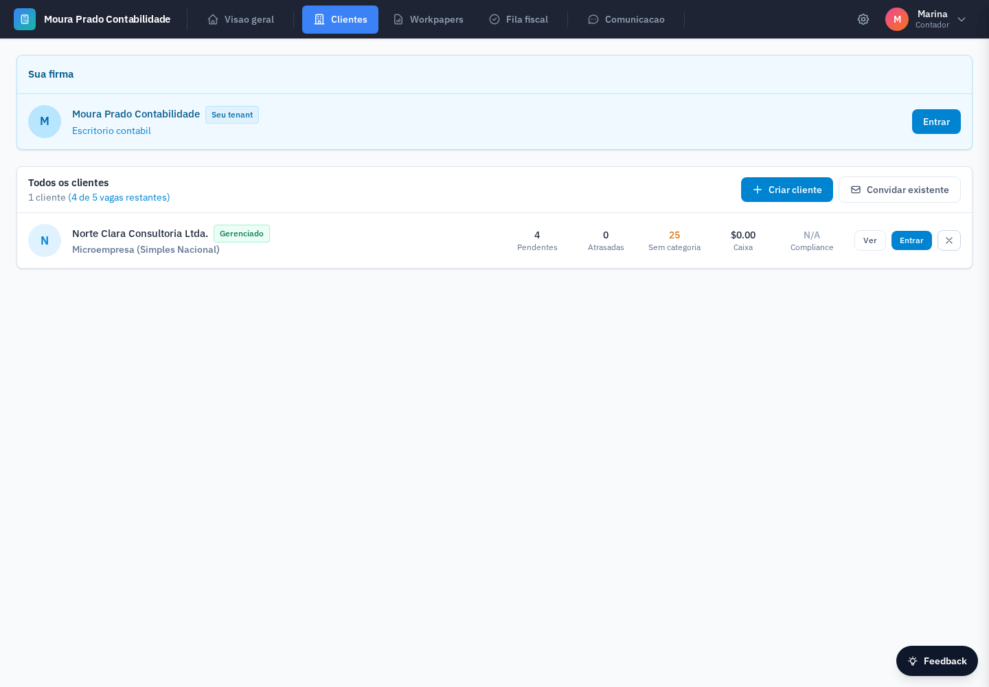 Isafi Client List - see all clients with key metrics